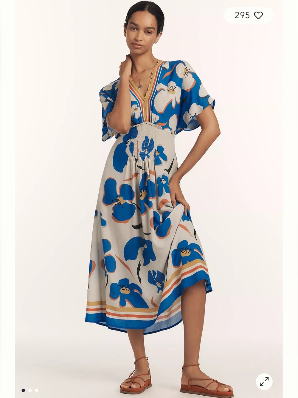 Anthropologie Bl-nk London Abriya Floral Kaftan ONE SIZE
Gently used
